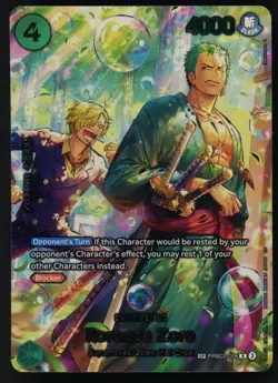 One Piece Roronoa Zoro PRB02-006 SP The Azure Sea's Seven OP14 Special Alt Art - Image 1