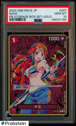2024 PSA 10 NAMI GOLD ONE PIECE PRB PREMIUM BOOSTER STORAGE BOX SET 007 GEM MINT - Image 1