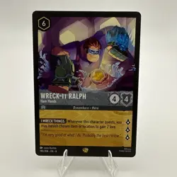 Disney Lorcana Azurite Sea Wreck-It Ralph, Ham Hands 190/204 Legendary Non Foil - Image 1