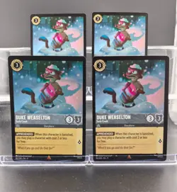 Disney Lorcana Duke Weaselton - Surly Crook 182/204 Winterspell Rare 4 Cards - Image 1