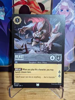 Disney Lorcana Beast - Hardheaded 172/204 Uncommon NM TCG - Image 1