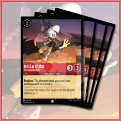 Disney Lorcana TCG: DELLA DUCK - UNSTOPPABLE MOM x4 Into the Inklands 106/204 - Image 1