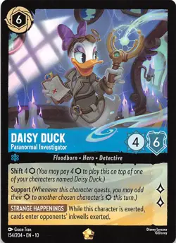 Daisy Duck Paranormal Investigator 154/204 Whispers in the Well Disney Lorcana - Image 1