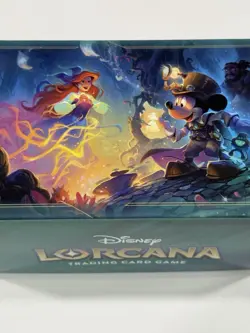 Disney Lorcana Deck Box Whispers In The Well League Promo Ariel Mickey - Image 1