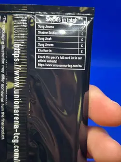 SEALED Union Arena UE17BT: Solo Leveling Box Topper Promotion Pack -1 CARD PER - Image 4