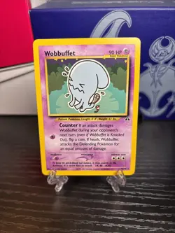 Pokemon WOBBUFFET 35/75 - Regular Rare Neo Discovery Card NM - Image 1