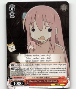 Weiss Where the Tickets Go, Hitori Gotoh - BOCCHI THE ROCK! - Image 1