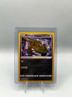 Pokemon Radiant Steelix Card #124/196 Lost Origin Sword & Shield Holo NM - Image 1