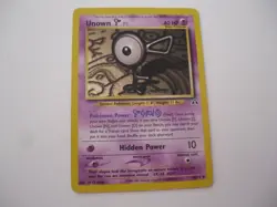 1st Edition Neo Discovery Unown F 48/75 Pokemon Card - Image 1