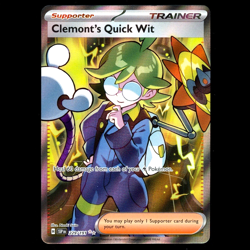 Clemont's Quick Wit | 229/191 | Pokemon, Surging Sparks, Ultra Rare Holo Card - Image 1