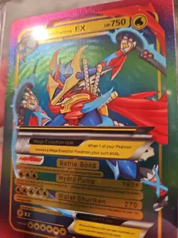 M Ash Greninja EX Rainbow Foil Fan Art Vinyl Collector Card 159/300 - Image 4