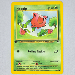 Hoppip 55/75 Neo Discovery 1st Edition Common Vintage Pokemon Card English LP - Image 1