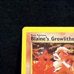 Pokemon TCG Blaine's Growlithe Gym Heroes 62/132 Basic Common Card Stock 2000 - Image 2