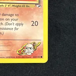 Pokemon TCG Blaine's Growlithe Gym Heroes 62/132 Basic Common Card Stock 2000 - Image 4