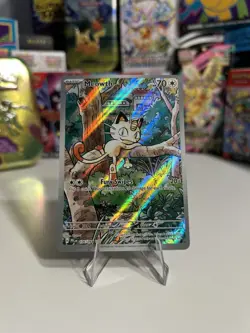 Meowth 106/094 NM Illustration Rare Card - Pokemon Phantasmal Flames - Image 1