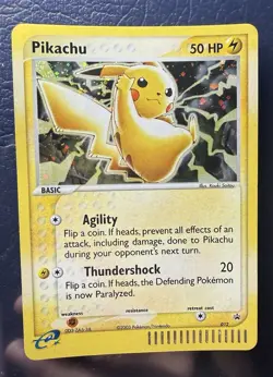 2003 PIKACHU 12 HOLO BLACK STAR PROMO & MEOWTH 13 HOLO POKEMON CARD lot N/MINT - Image 2