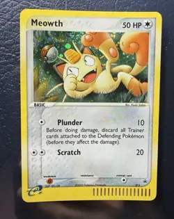 2003 PIKACHU 12 HOLO BLACK STAR PROMO & MEOWTH 13 HOLO POKEMON CARD lot N/MINT - Image 3