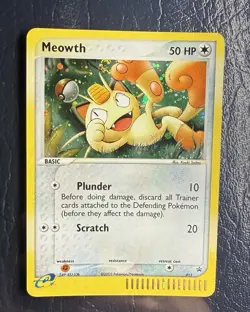 2003 PIKACHU 12 HOLO BLACK STAR PROMO & MEOWTH 13 HOLO POKEMON CARD lot N/MINT - Image 5