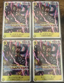 One Piece Card Game TCG - Eustass Captain Kid OP10-112 SR Japanese Holo PLAYSET - Image 1