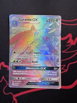 Pokemon Card Lurantis GX 150/149 Sun & Moon Base Set Secret Rare Holo 150/149 NM - Image 1