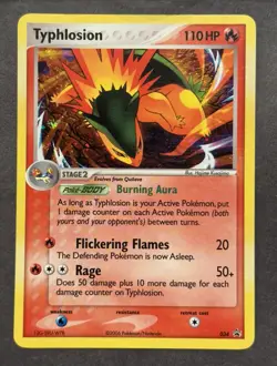 Pokemon Typhlosion EX Unseen Forces 034 Holo Promo Rare Card 110HP 2006 - Image 1