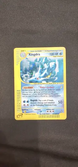 Pokemon Kingdra H14 Aquapolis Holo English Card Excellent Condition H14/H32 - Image 1