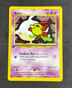 Natu 59/75 1st Edition - Neo Discovery Vintage Pokemon Card TCG - Image 1