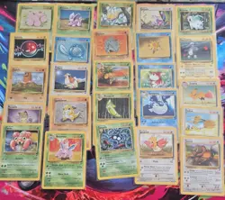 ✨VINTAGE BASE SET 2 Pokemon TCG Card Lot 25x no duplicates ✨ - Image 1