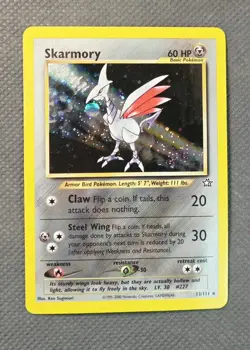 Skarmory - 13/111 - Pokemon Neo Genesis Unlimited Holo Rare Card WoTC Vintage - Image 1