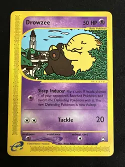 Pokemon Card - Aquapolis 74a/147 - DROWZEE (common) - LP - Image 1