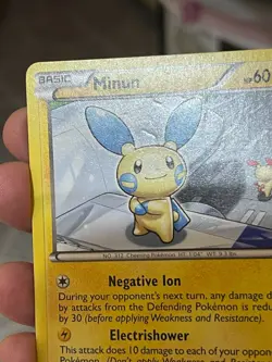 POKEMON MINUN 12/17 COMMON POP SERIES 1 PROMO NM CARD NM CARD - Image 3