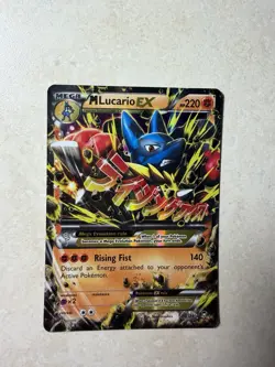Pokemon TCG Mega-Lucario-EX Holo Rare Card Furious Fists 55/111 HP - Image 1
