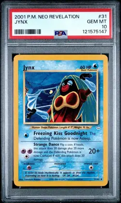 2001 Pokemon Neo Revelation #31 Jynx PSA 10 Card GEM MINT Trusted Seller POP 12! - Image 1