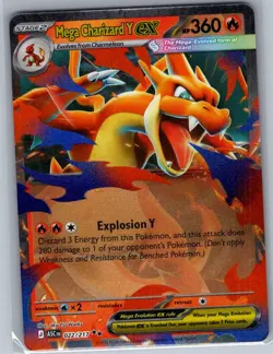 Mega Charizard Y ex 022/217 ME: Ascended Heroes - Pokemon Card - NM - Image 1