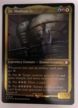 Dr. Madison Li (Display Commander) Thick Stock Fallout Foil Etched - MTG MYTHIC - Image 1