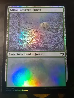 Snow Covered Forest 285 FOIL , Kaldiem , Near Mint , MTG , FREE SHIPPING - Image 1