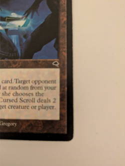 Magic the Gathering MTG Cursed Scroll Tempest Moderately Played Premodern - Image 3