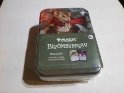 MTG Bloomburrow Mouse Collector Tin(2 Promos 5 Packs) Sealed Magic the Gathering - Image 1