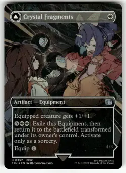 CRYSTAL FRAGMENTS (BORDERLESS) #357 MTG FINAL FANTASY FOIL - Image 1
