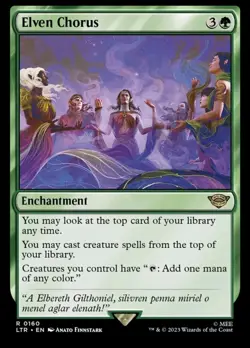 Elven Chorus MTG (160/511) The Lord of the Rings Tales of Middle-earth LP - Image 1