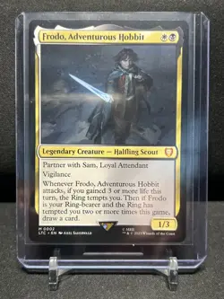 Frodo, Adventurous Hobbit - Magic MTG 2023 Lord of the Rings Commander NM - Image 1