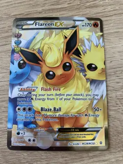 Flareon EX RC28/32 Radiant Collection Pokemon Card TCG - Image 3