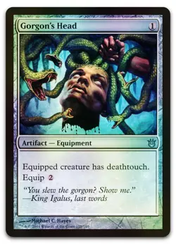 Gorgon's Head #158 (Foil) (NM) Born of the Gods BNG Magic MTG - Image 1
