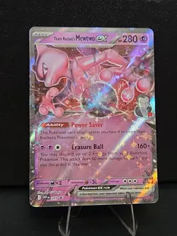 Team Rocket's Mewtwo ex 205 Sv: Scarlet & Violet Promo Cards Holo - Image 1