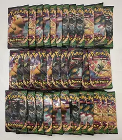 Lot of (36) Pokemon TCG Sword & Shield Vivid Voltage Booster Packs Sealed - Image 1