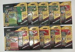 Lot of (10) Pokemon TCG Crown Zenith Pin Collection Blister Sealed 30 Total Pack - Image 1