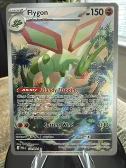 Flygon 101/094 Me02: Phantasmal Flames Holo Pack Fresh Pokemon TCG Full Art - Image 1