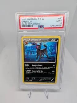 Pokemon TCG Umbreon 60/108 Dark Explorers Black & White PSA 9 MINT Graded Card - Image 1