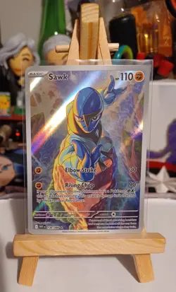 Sawk Illustration Rare 130/086 White Flare Pokemon TCG *A.O.C - Image 1