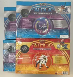 Lot (4) 2016 Pokemon TCG Alola Collection Box Lunala Solgaleo Sealed Evolutions - Image 2